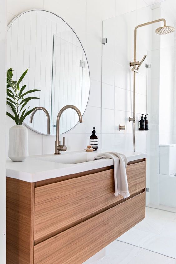 Ahşap Kaplama Banyo